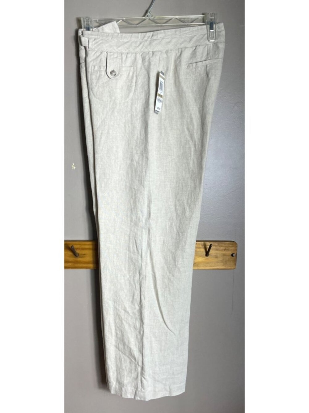 NWT Linen Pants Flax Resort Coastal Vacation Brunch Festival Charter Club Wom 12 - Picture 10 of 16